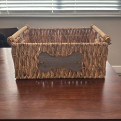Dog Crate Basket For Toys And Blankets 
