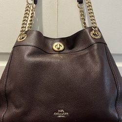 Coach Burgundy Purse, Authentic  