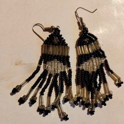 Handmade Bead Tassel Earrings for Women and Girls