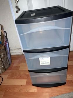 Storage 3-Drawer Plastic Storage Tower