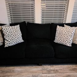Black Couch 3 Cushion 