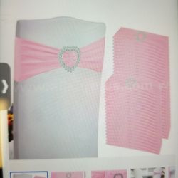 Spandex Chair Sashes Bows Stretch Chair Cover