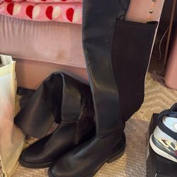 Black Knee High Boots 