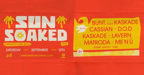 Kaskade Sunsoaked tickets GA