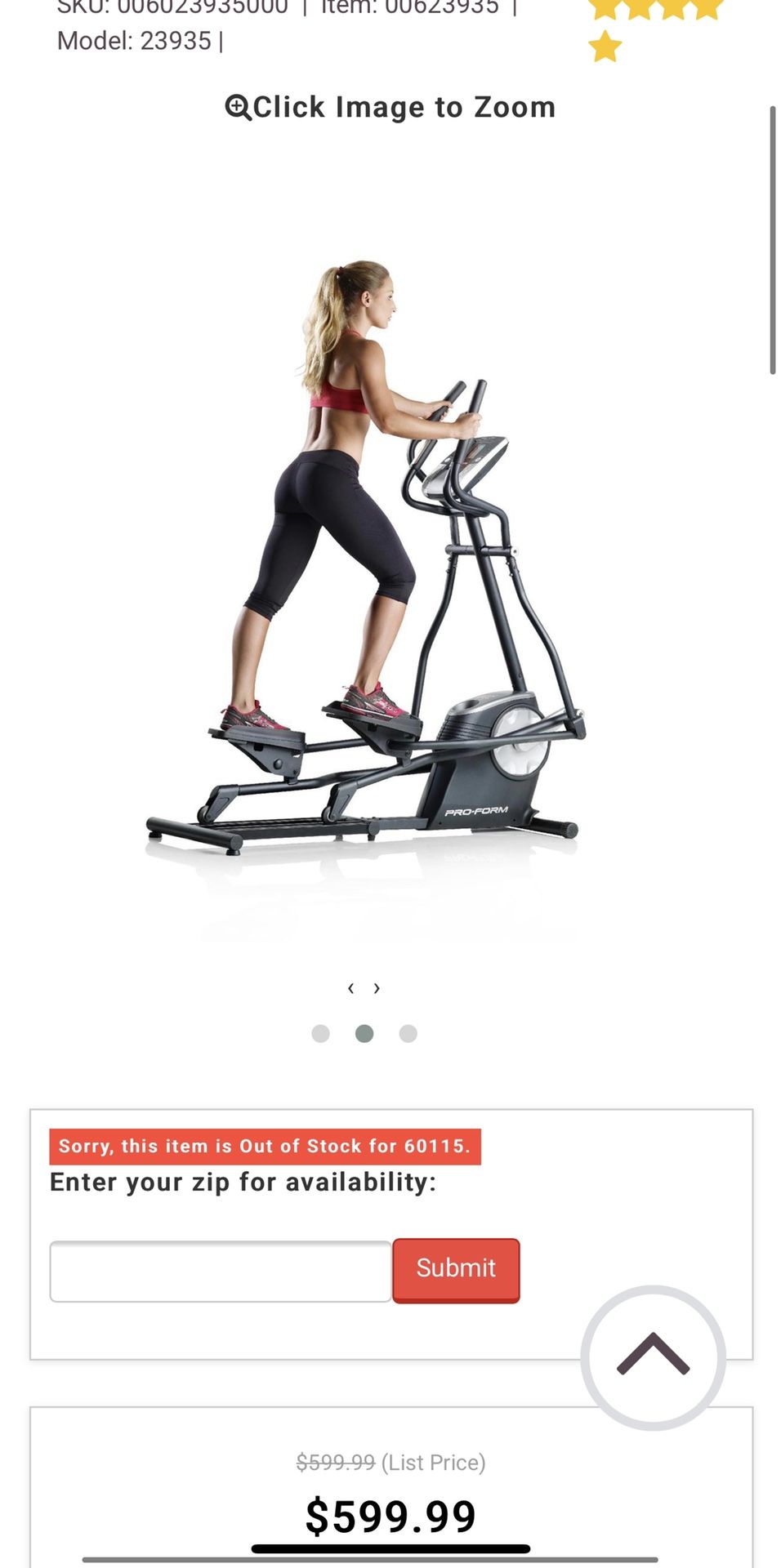 ProForm Elliptical 23935