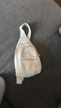 Cream Victoria’s Nylon Sling Crossbody Bag
