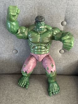 Hulk Action Figure Talking 14" Disney Store Exclusive Avengers Sound Work Great 