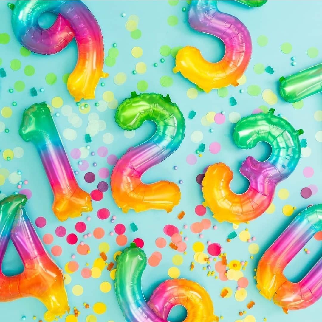 Jelli Balloon Numbers 🎈 Balloons Rainbow Party