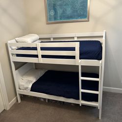 White Hardwood Bunk Bed P’kolino Brand