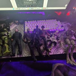 box of action figures 