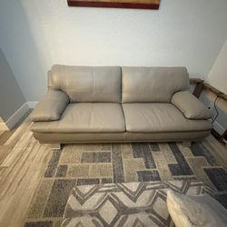 Leather Couch Gray ***NEW