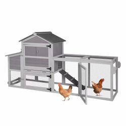 AIR72-DS Mobile Tractor-Style Chicken Coop, accommodates 1 to 2 chickens.
