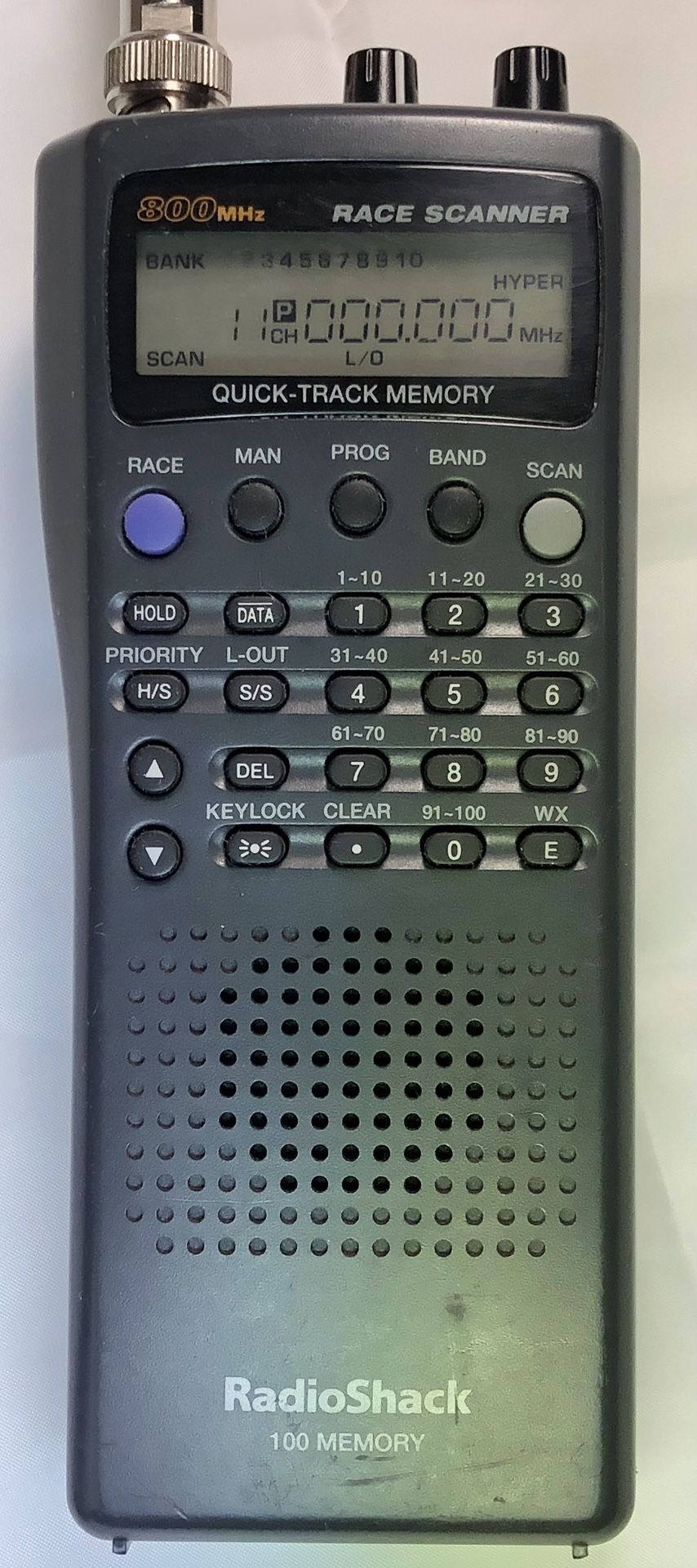 Vintage Retro Tech Classic RadioShack PRO74 UHF VHF AIR 800MHz Race