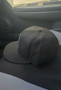 Angels Fitted Cap 7-3/8 (Black & White) Slightly Used Asking $30 Firm on Price