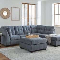 Tufted Stylish Nice Sectional!