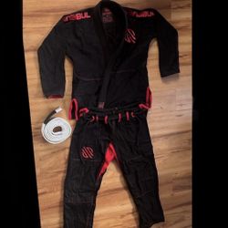 Red and Black Sanbul Jiu jitsu Gi