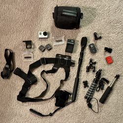 GoPro hero3+ silver edition w/ accessories 
