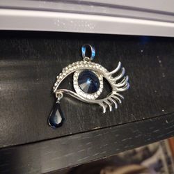 Eye with Tear Necklace Piece