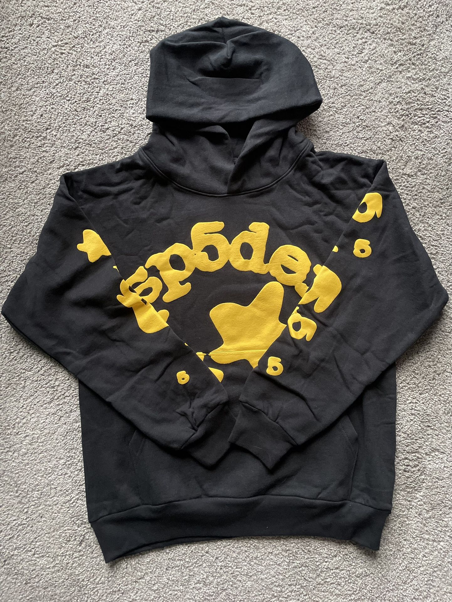 Sp5der Hoodie (Black and Yellow