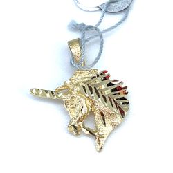 14Kt Yellow Gold Unicorn Pendant 0.90g I-1362