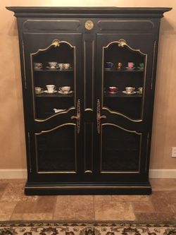 Antique china cabinet.