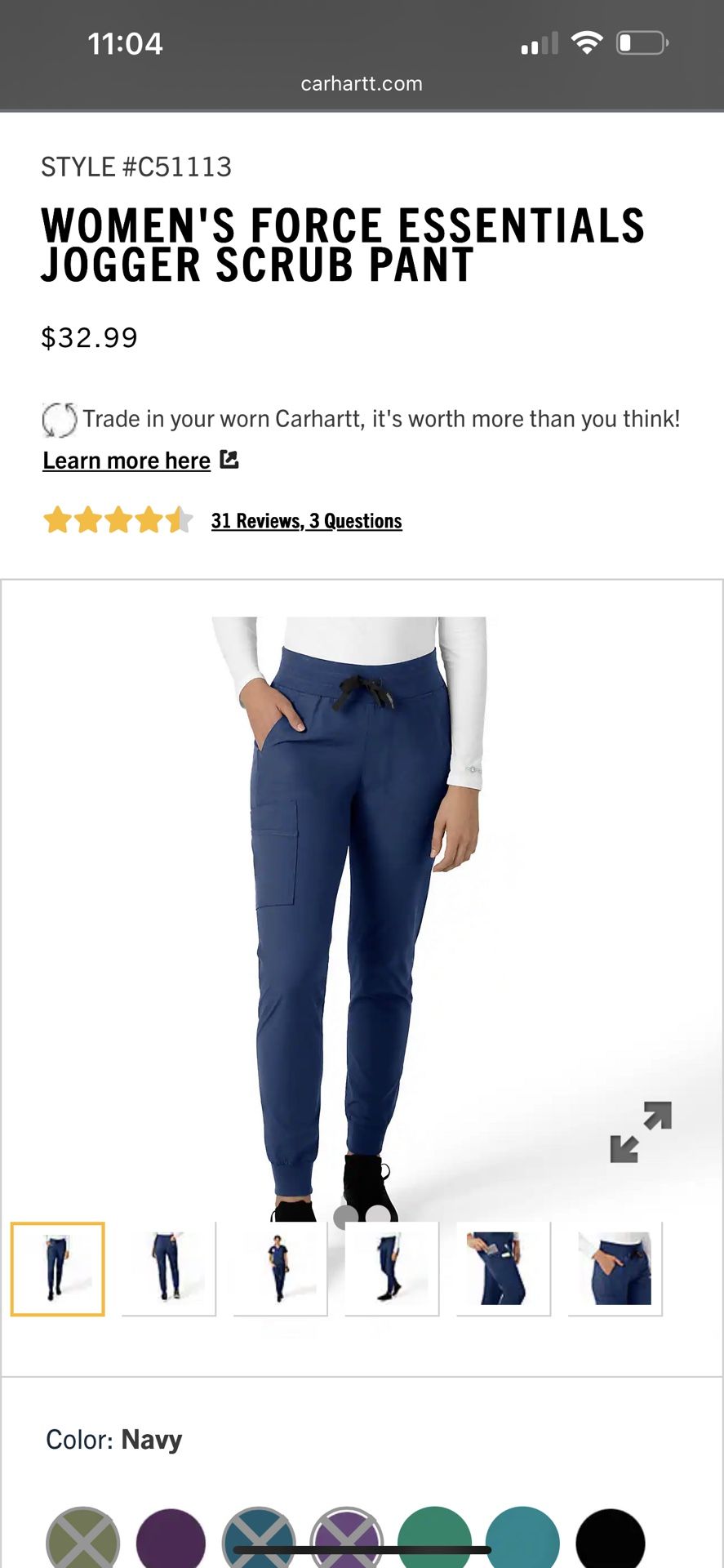 Carhartt Women’s Scrub Pants