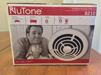 NuTone 8” Vertical Discharge Utility Fan 8210