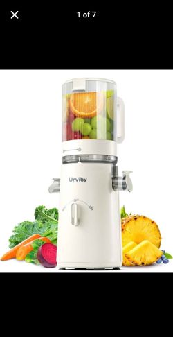 Juicer Machines, 2-in-1 Cold Press Juicer for Juice & Sorbet, suit for Vegetable and Fruit with 5-Inch Wide Chute