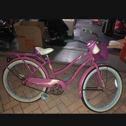 24” Girls Beach Cruiser Bike