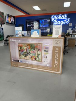 55 Inch Hisense QLED S7N Canvas TV 4K Smart 