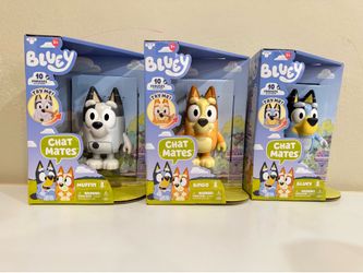 Muffin, Bingo and Bluey toys