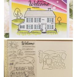 Welcome Stamps & Dies 28pcs