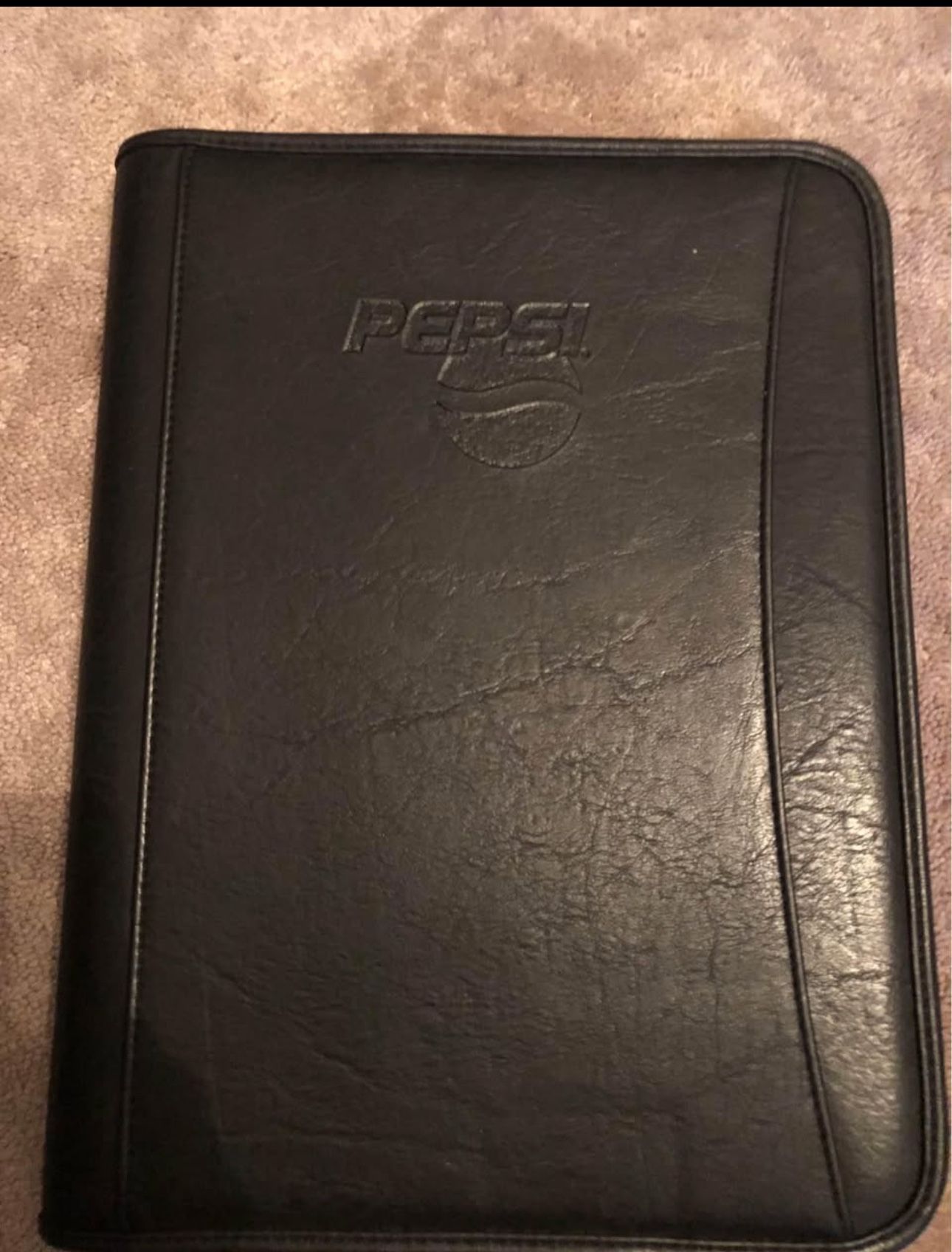 Leather Portfolio Pepsi Embossed