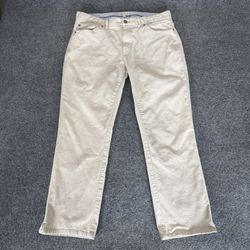 Peter Millar Crown Superior Soft Corduroy 5-Pocket Pants Mens 35 (34x27) Beige