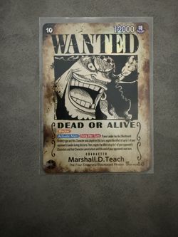 One Piece Near Mint Marshall.D.Teach Wanted Poster OP09-093