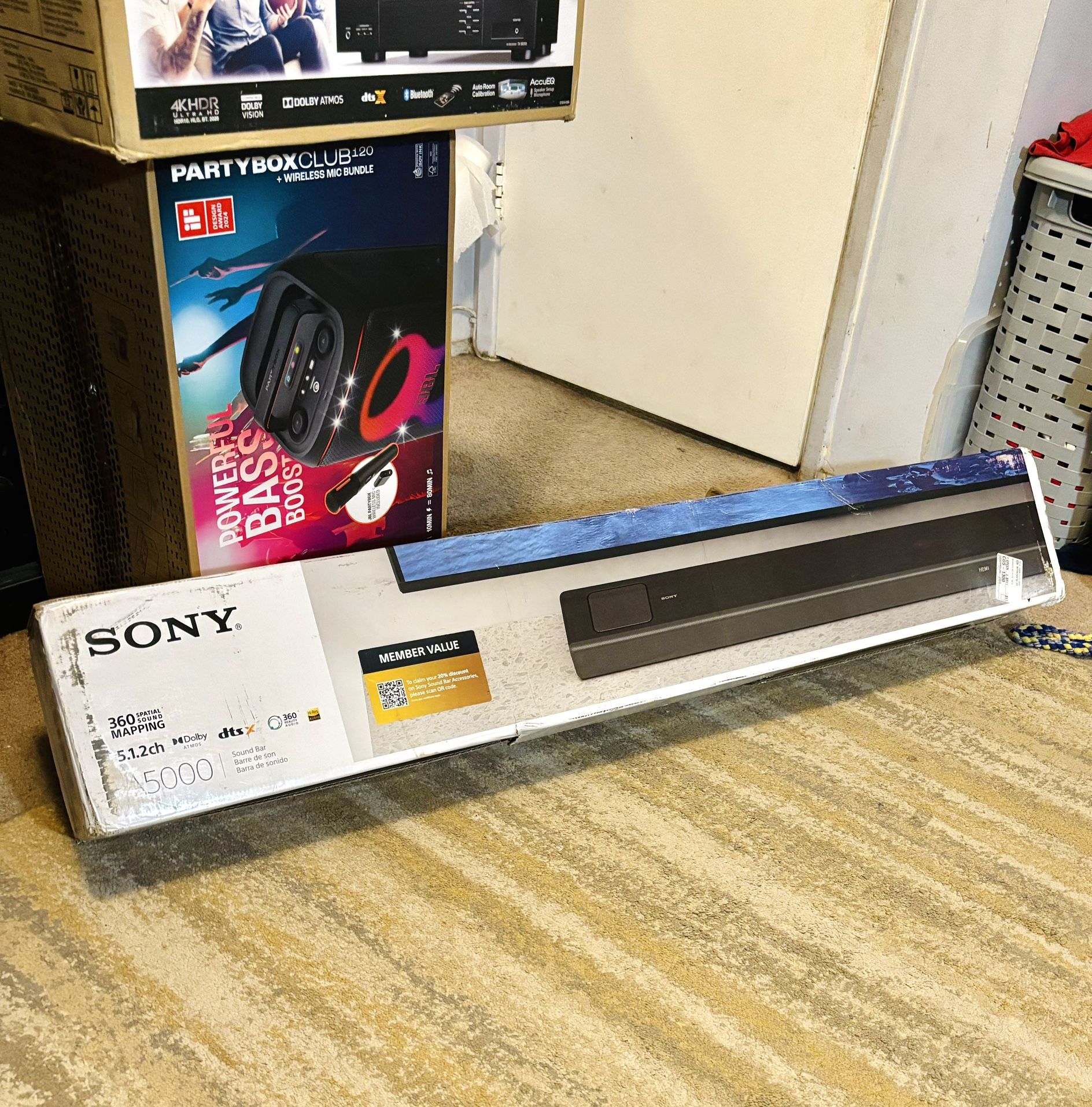 Sony HT-A5000 5.1.2ch Premium Dolby Atmos Soundbar System β 450W | 4K HDR | Bluetooth | HDMI eARC | New in Box