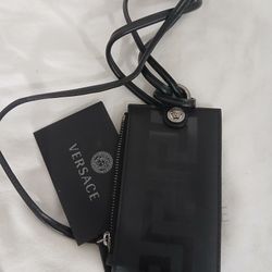 Designer Necklace 4 Pocket Card & $ Holder with Change Pocket