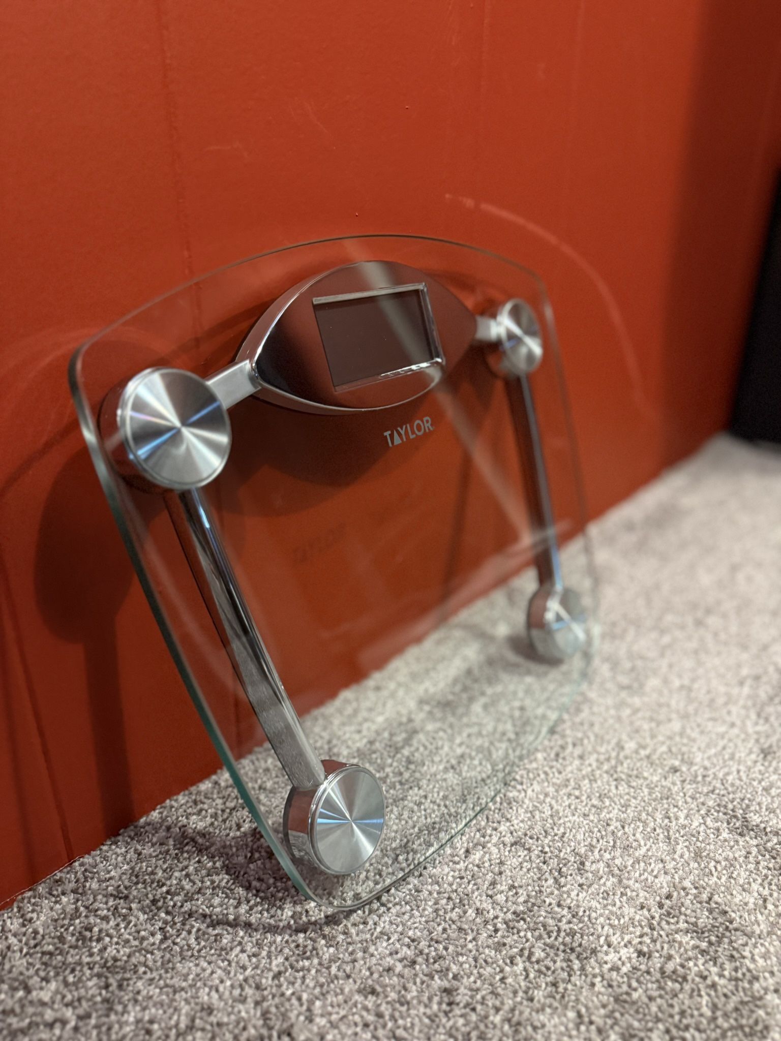 Taylor Digital Glass Bathroom Scale – Modern Clear/Chrome Design