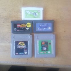 Game Boy And Game Boy Advanced Game Cartridges 
