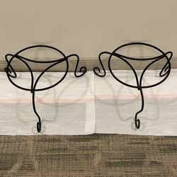 ROUND Steel PLANT STANDS - 9"H x 12"W - posted price is firm and is for BOTH STANDS purchased together.