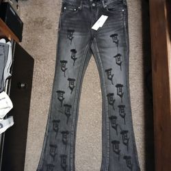 flare black jeans trnchs brand