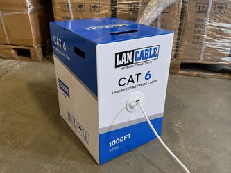 CAT6 Ethernet Cable – 1000FT, 2 Boxes