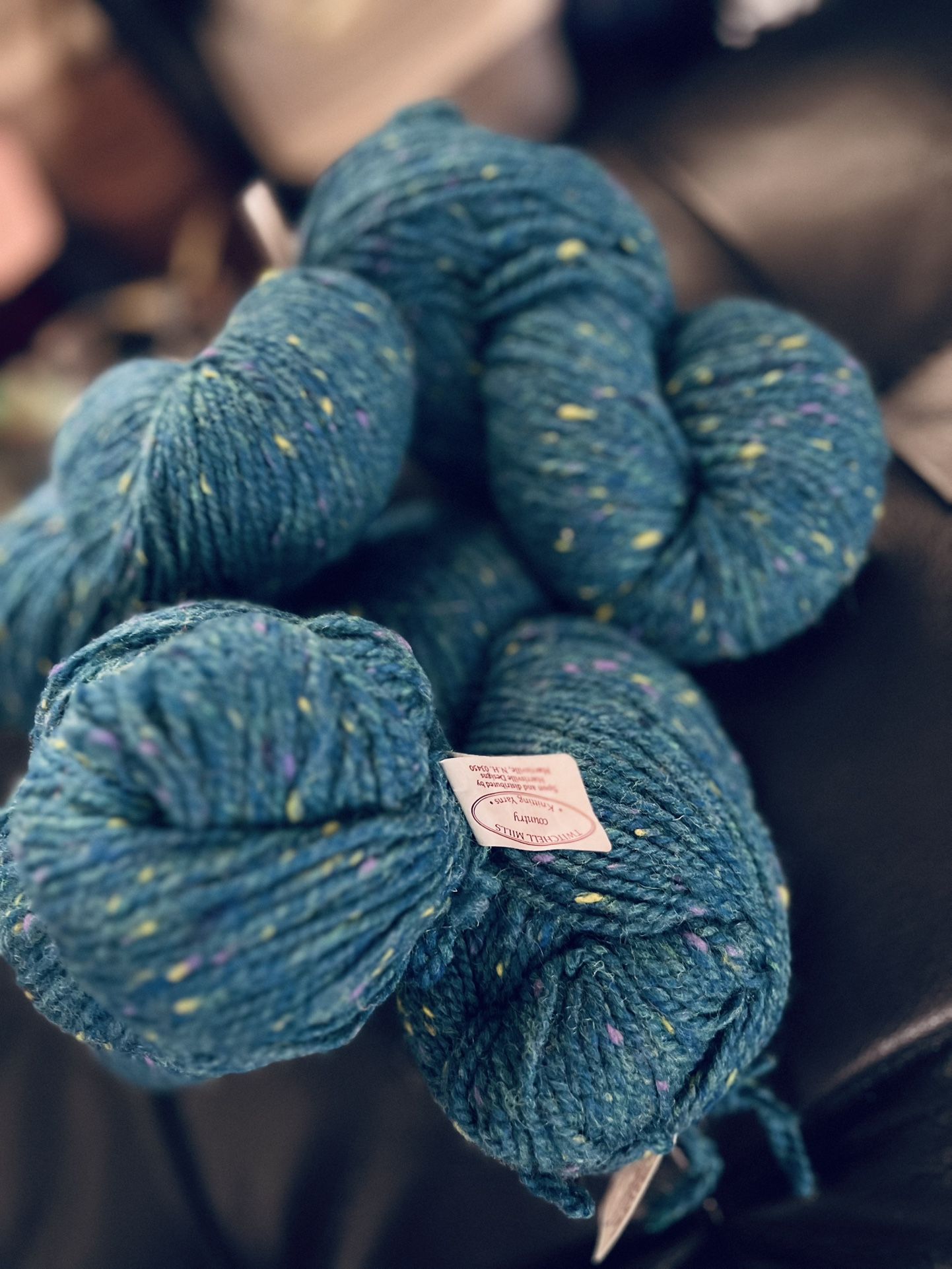5 Skeins Pure Wool Yarn
