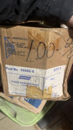 Norton20 Yard Roll Of  8 Inches  Sanding Paper Grade 100 For  EZ8 Sanding  Machines 