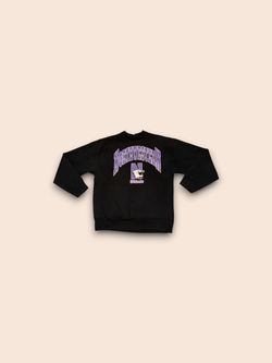 Vintage northwestern wildcats NCAA fruit of the loom crewneck sweatshirt black mens large