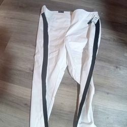 INC white Pant With Blk Racing Stripes size 20W
