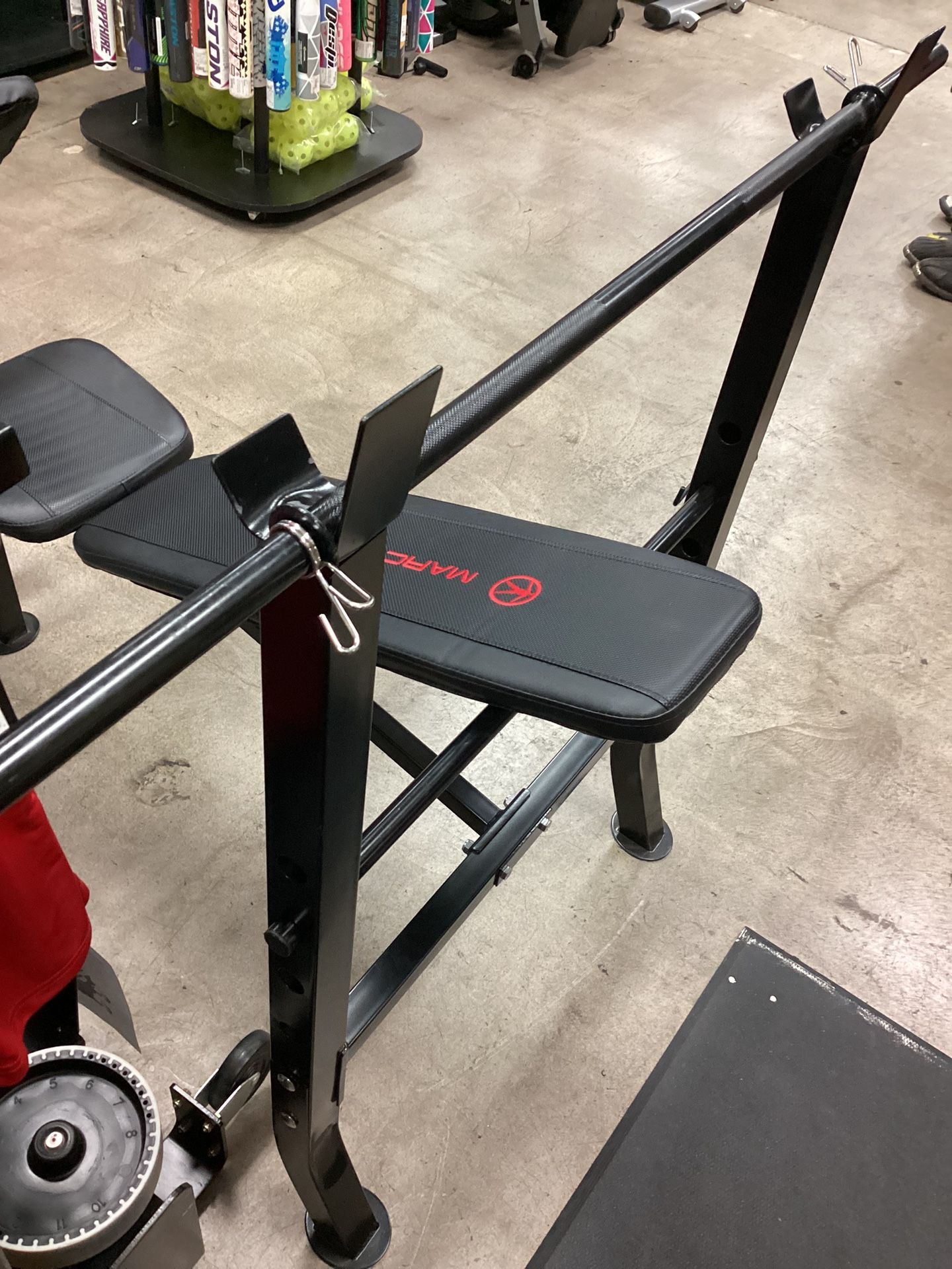 Marcy Bench With Leg Curl And Preacher Curl Attachment( Bar Is Included