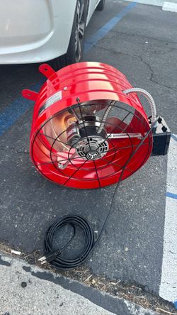 Attic gable fan