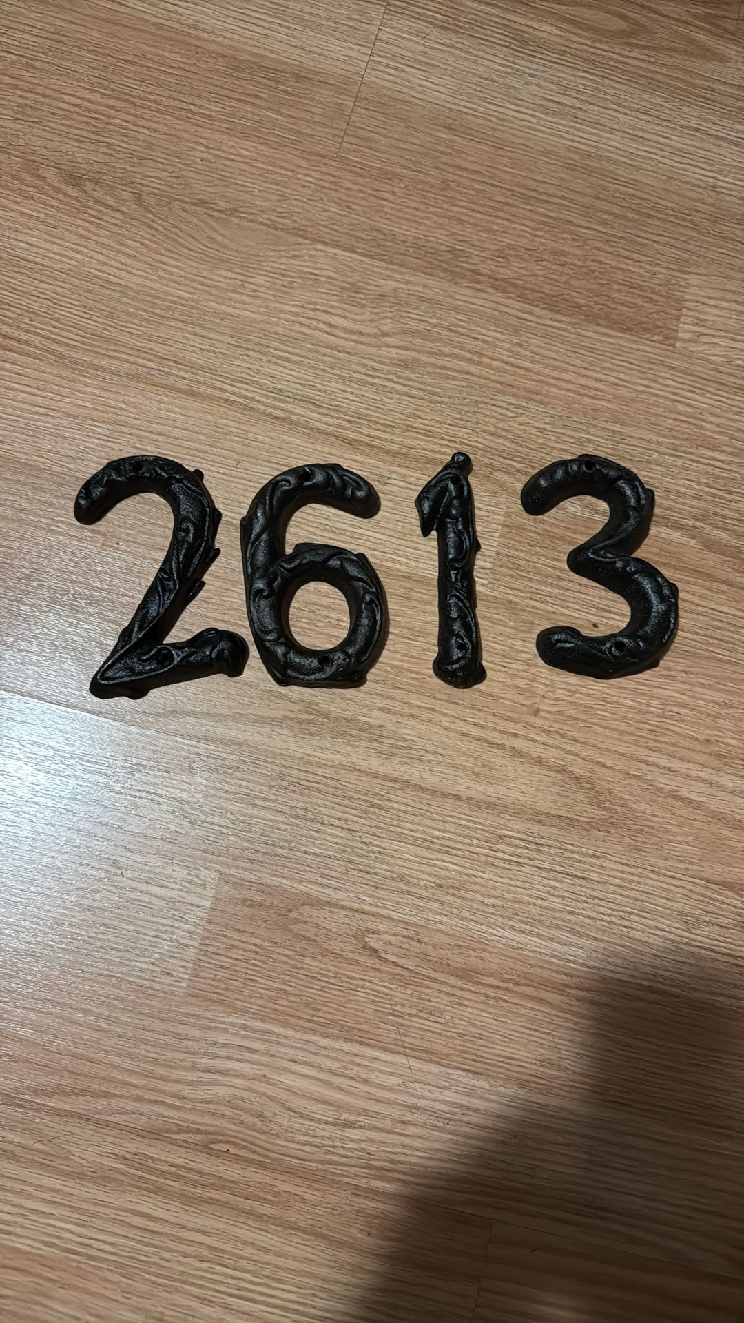 Cast Iron Address Numbers 1 2 3 6 9