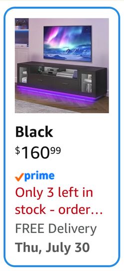 Black tv stand